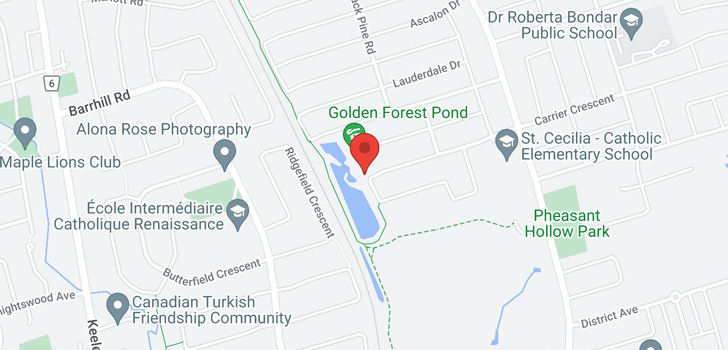 map of 160 Golden Forest Rd